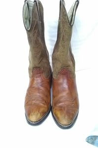 Durango Mens GOODYEAR Well Tan Brown Distress Leather Cowboy/Western Boots 9 EE